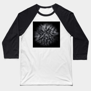 Backyard Flowers In Black And White 68 Flow Version Baseball T-Shirt